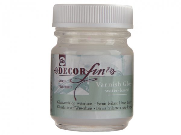 Decorfin Varnish glossy (water-based) bottle 50 ml